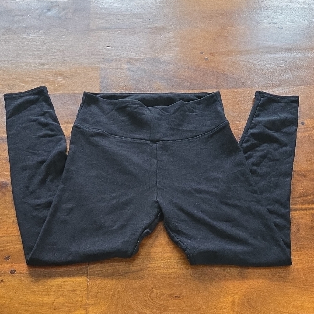 Orvis Black Fleece Lined Leggings Size XL